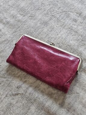 Hobo Lauren Wallet Red Leather